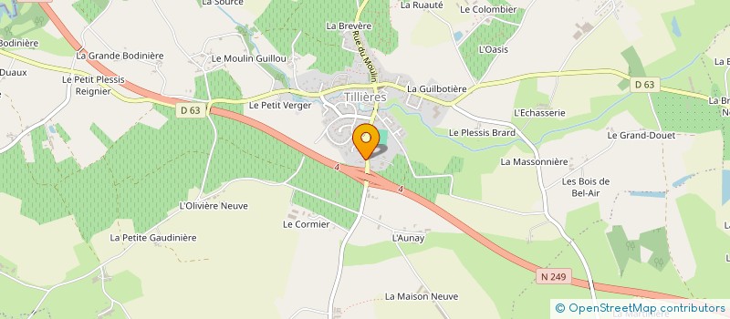 localisation de l'entreprise ELAGAGE DU MOULIN à SEVREMOINE