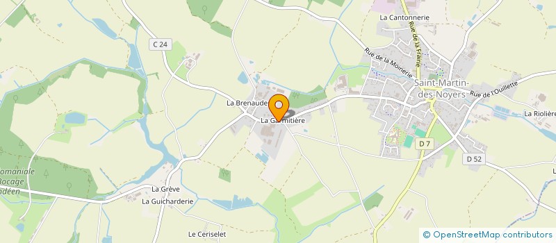 localisation de l'entreprise ELAH  SAINT-MARTIN-DES-NOYERS