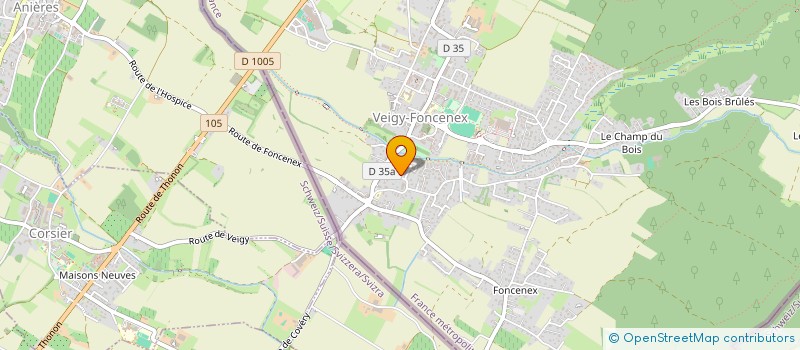 localisation de l'entreprise ELAIA  VEIGY-FONCENEX