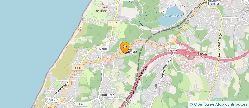 localisation de l'entreprise ELAIA à BIDART