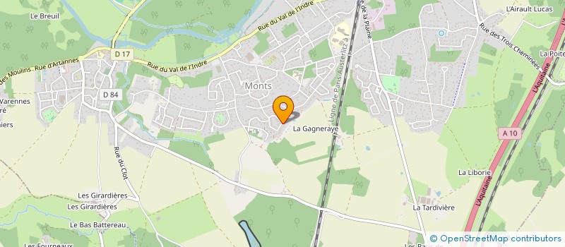 localisation de l'entreprise ELAIA  MONTS