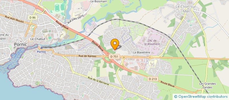 localisation de l'entreprise ELAIS  PORNIC