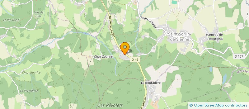 localisation de l'entreprise ELAKO  SAINT-SORLIN-DE-VIENNE