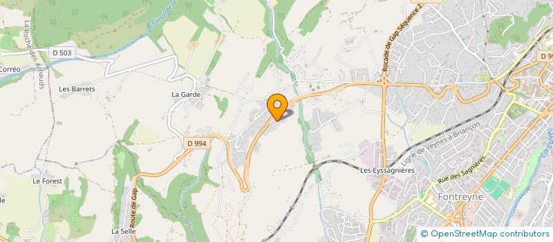 localisation de l'entreprise ELALUNA  GAP