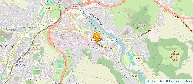 localisation de l'entreprise ELAM  BRIVES-CHARENSAC