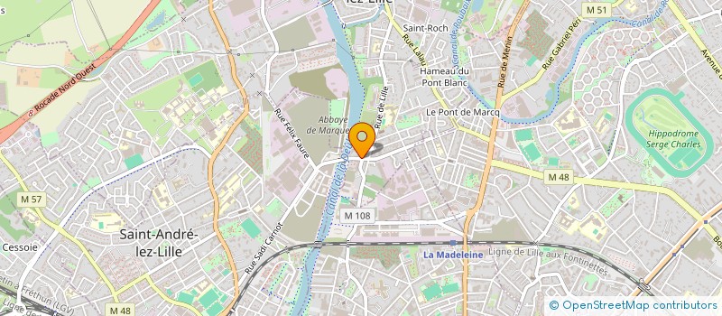 localisation de l'entreprise ELAM  MARQUETTE-LEZ-LILLE