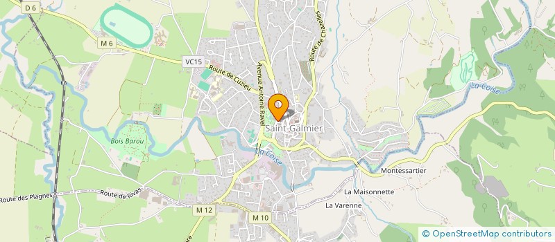 localisation de l'entreprise ELAM  SAINT-GALMIER