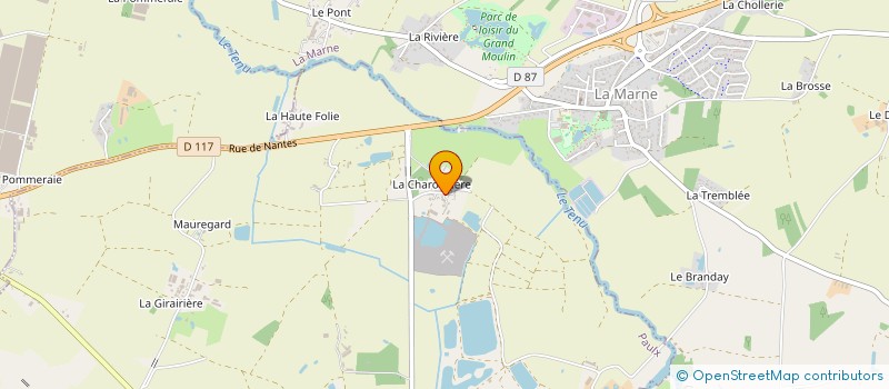 localisation de l'entreprise ELAN 2005  PAULX