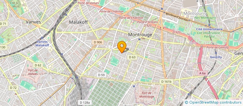 localisation de l'entreprise ELAN à MONTROUGE