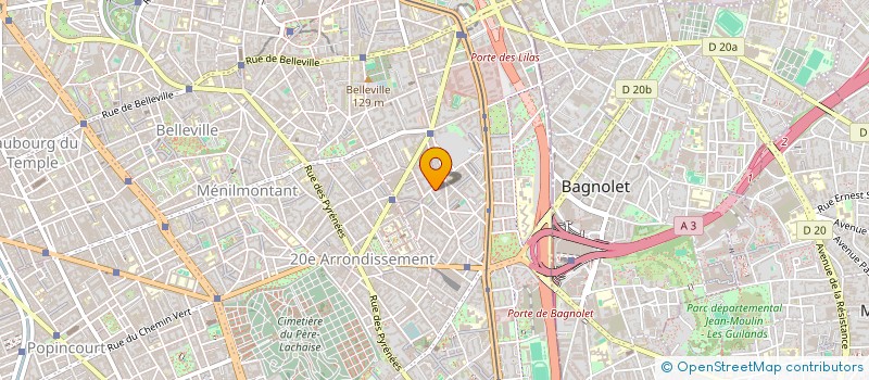 localisation de l'entreprise ELAN  PARIS