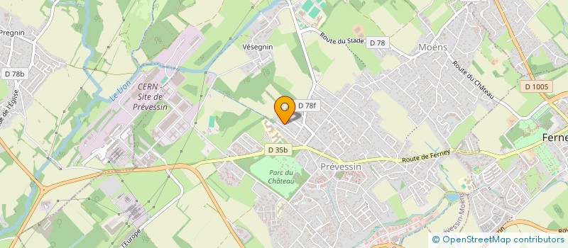 localisation de l'entreprise ELAN à PREVESSIN-MOENS