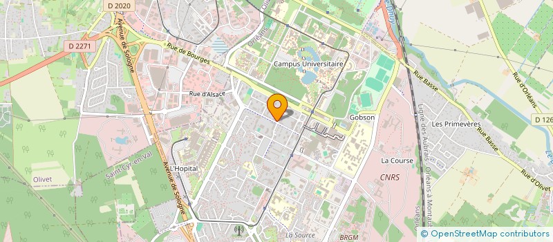 localisation de l'entreprise ELAN à ORLEANS