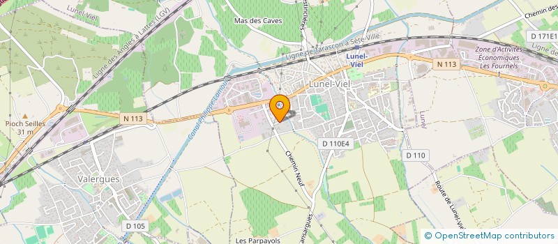 localisation de l'entreprise ELAN  LUNEL-VIEL