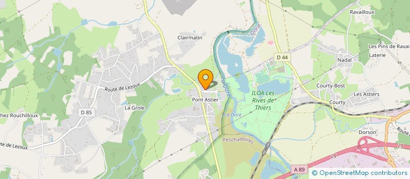 localisation de l'entreprise ELAN  ORLEAT