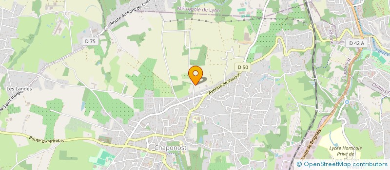 localisation de l'entreprise ELAN  CHAPONOST