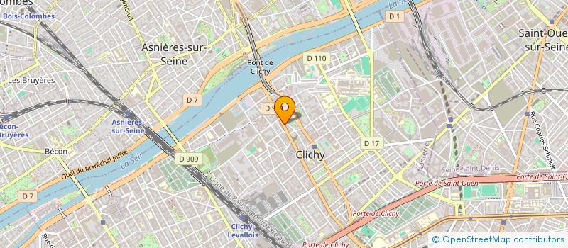 localisation de l'entreprise ELAN à CLICHY