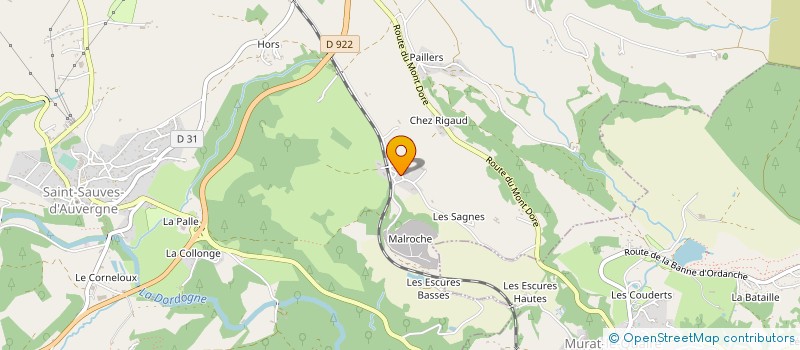 localisation de l'entreprise ELAN  SAINT-SAUVES-D AUVERGNE