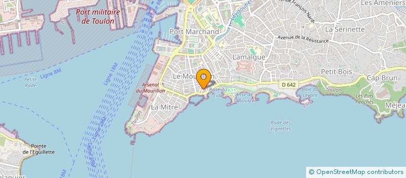 localisation de l'entreprise ELAN  TOULON