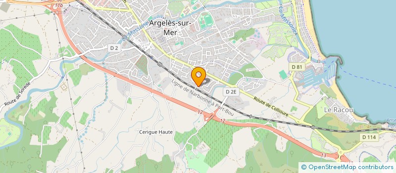 localisation de l'entreprise ELAN à ARGELES-SUR-MER