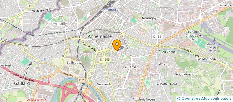 localisation de l'entreprise ELAN  ANNEMASSE