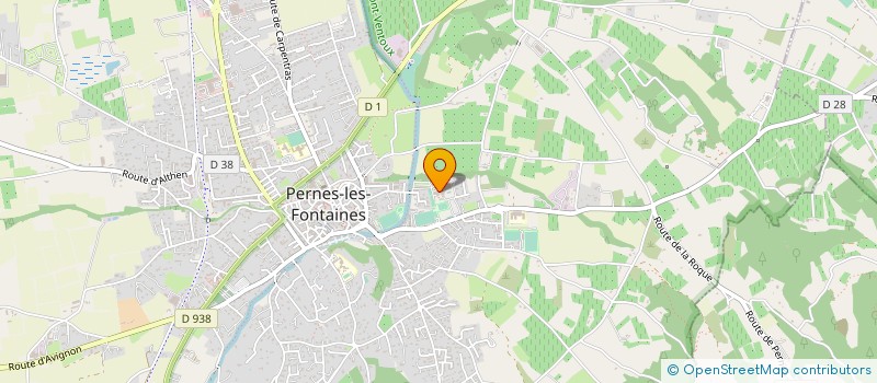 localisation de l'entreprise ELAN BASKET PERNOIS à PERNES-LES-FONTAINES
