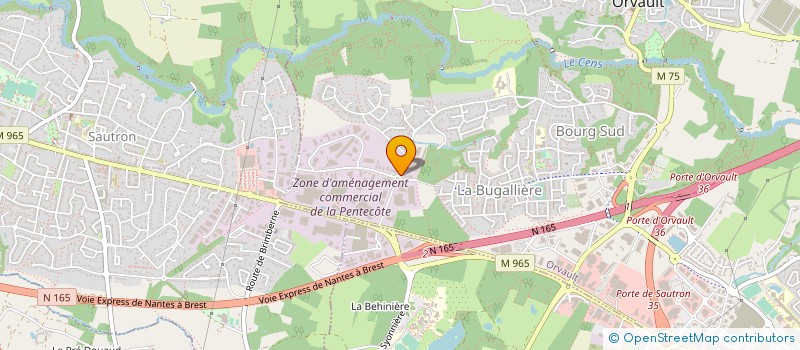 localisation de l'entreprise ELAN CITE à ORVAULT