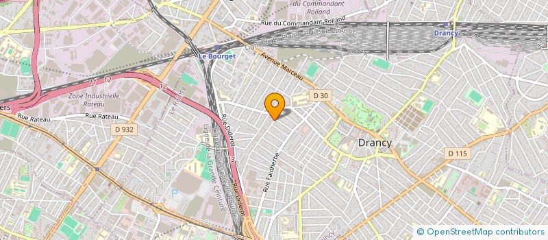 localisation de l'entreprise ELAN COURSES à DRANCY