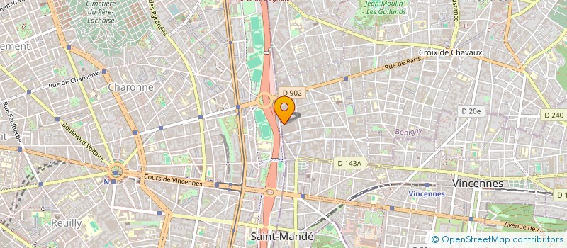 localisation de l'entreprise ELAN CROIZAT à MONTREUIL