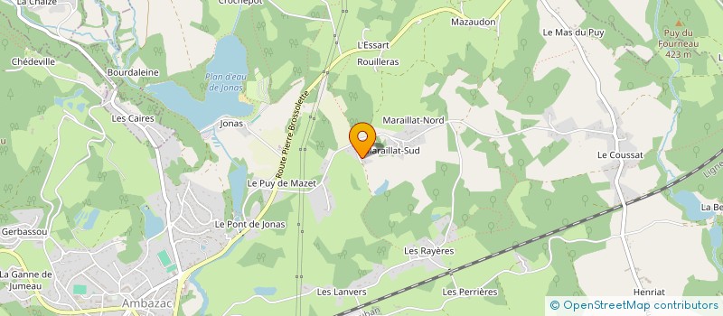 localisation de l'entreprise ELAN CYCLISTE D'AMBAZAC  AMBAZAC