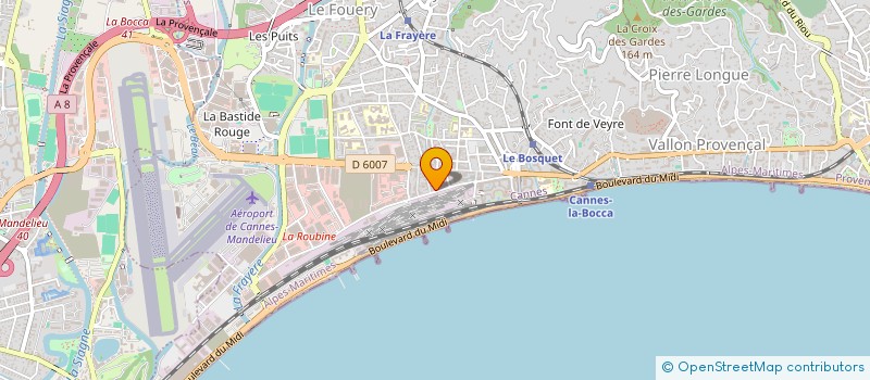 localisation de l'entreprise ELAN DE LA BOCCA CAMP VACANCES à CANNES