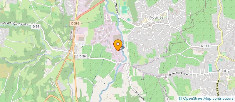 localisation de l'entreprise ELAN FINANCEMENT  VOURLES