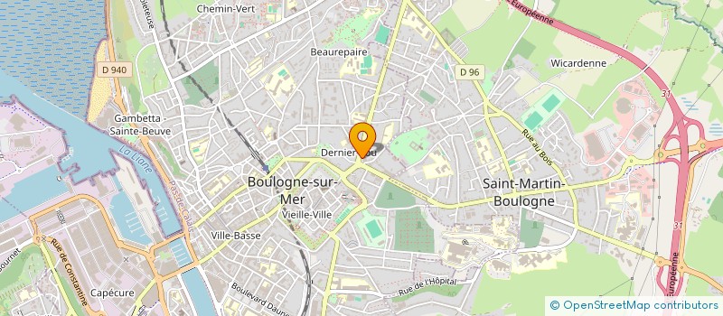 localisation de l'entreprise ELAN FORMATION  BOULOGNE-SUR-MER