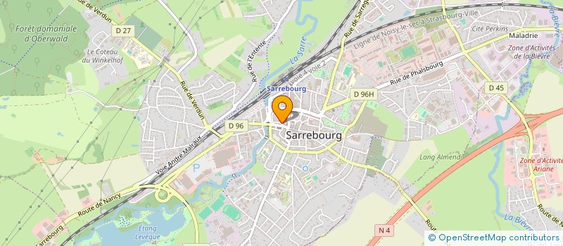 localisation de l'entreprise ELAN IMMOBILIER  SARREBOURG