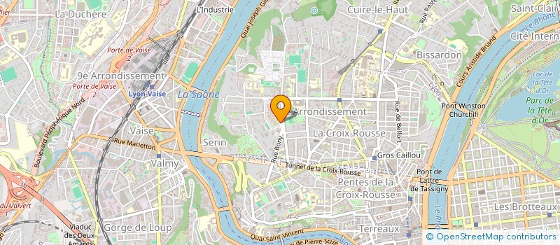 localisation de l'entreprise ELAN JEUNES CROIX ROUSSE à LYON