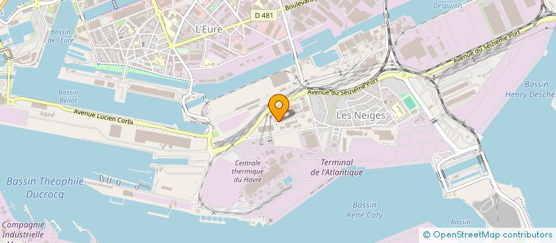 localisation de l'entreprise ELAN LOCAL à LE HAVRE