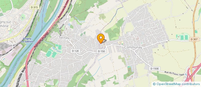 localisation de l'entreprise ELAN LYON SUD  COMMUNAY