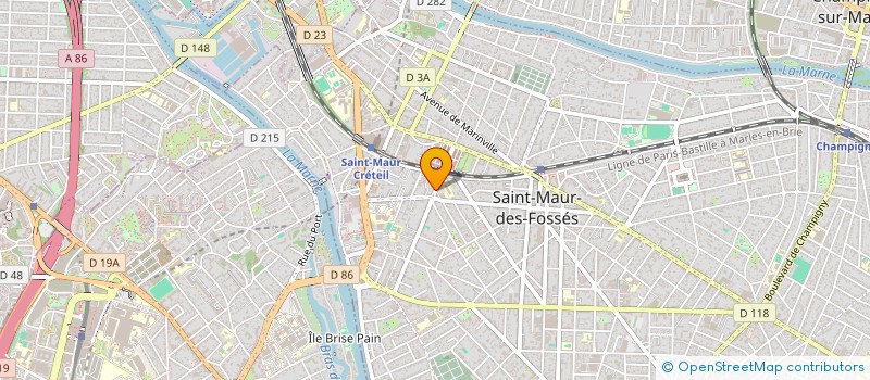 localisation de l'entreprise ELAN MAX à SAINT-MAUR-DES-FOSSES