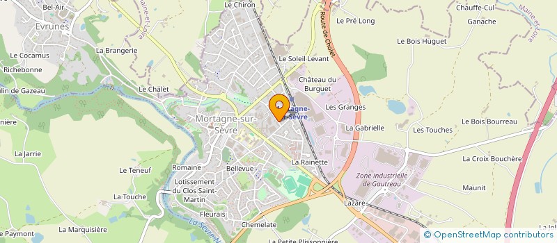 localisation de l'entreprise ELAN MORTAGNAIS  MORTAGNE-SUR-SEVRE