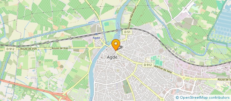 localisation de l'entreprise ELAN PETANQUEUR AGATHOIS  AGDE