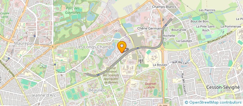 localisation de l'entreprise ELAN POUR LA PROMOTION DES EPREUVES COMBINEES (EPEC)  RENNES