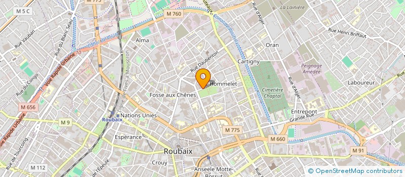 localisation de l'entreprise ELAN RH à MARCQ-EN-BARŒUL