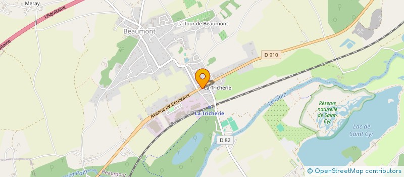 localisation de l'entreprise ELAN SERVICE à BEAUMONT SAINT-CYR