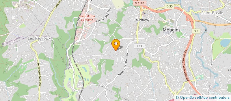 localisation de l'entreprise ELAN SERVICES à MOUGINS