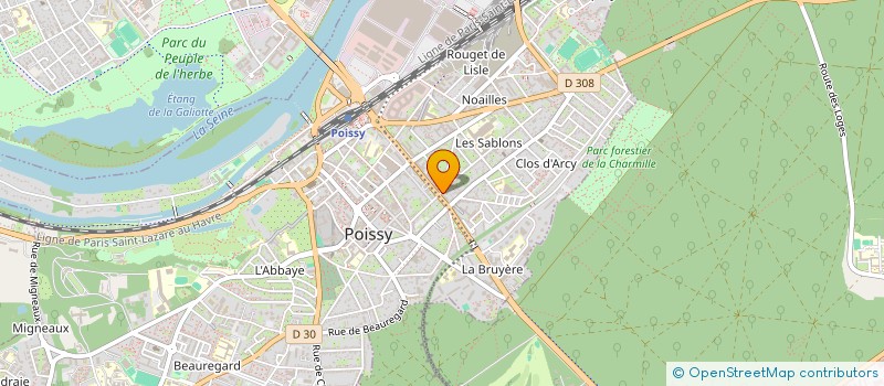 localisation de l'entreprise ELAN SOCIAL  POISSY