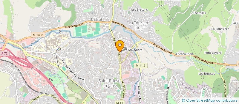 localisation de l'entreprise ELAN SPORT à L'ETRAT