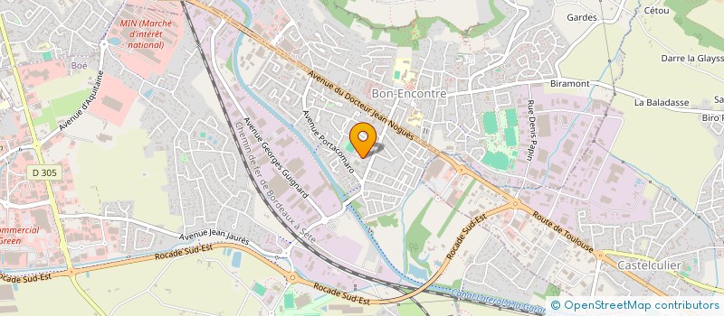 localisation de l'entreprise ELAN SPORTIF BOE BON-ENCONTRE  BOE