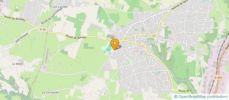 localisation de l'entreprise ELAN SPORTIF CHAPONOST à CHAPONOST