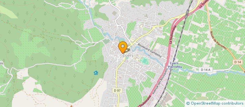 localisation de l'entreprise ELAN SPORTIF CUERSOIS  CUERS