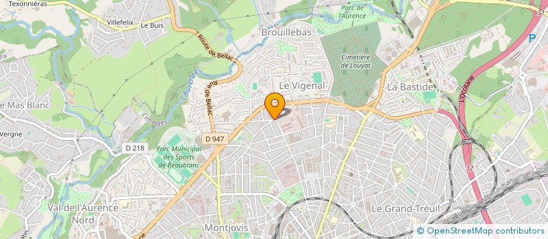 localisation de l'entreprise ELAN SPORTIF ET ELFES DE LIMOGES à LIMOGES