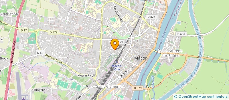 localisation de l'entreprise ELAN SPORTIF FEMININ à MACON